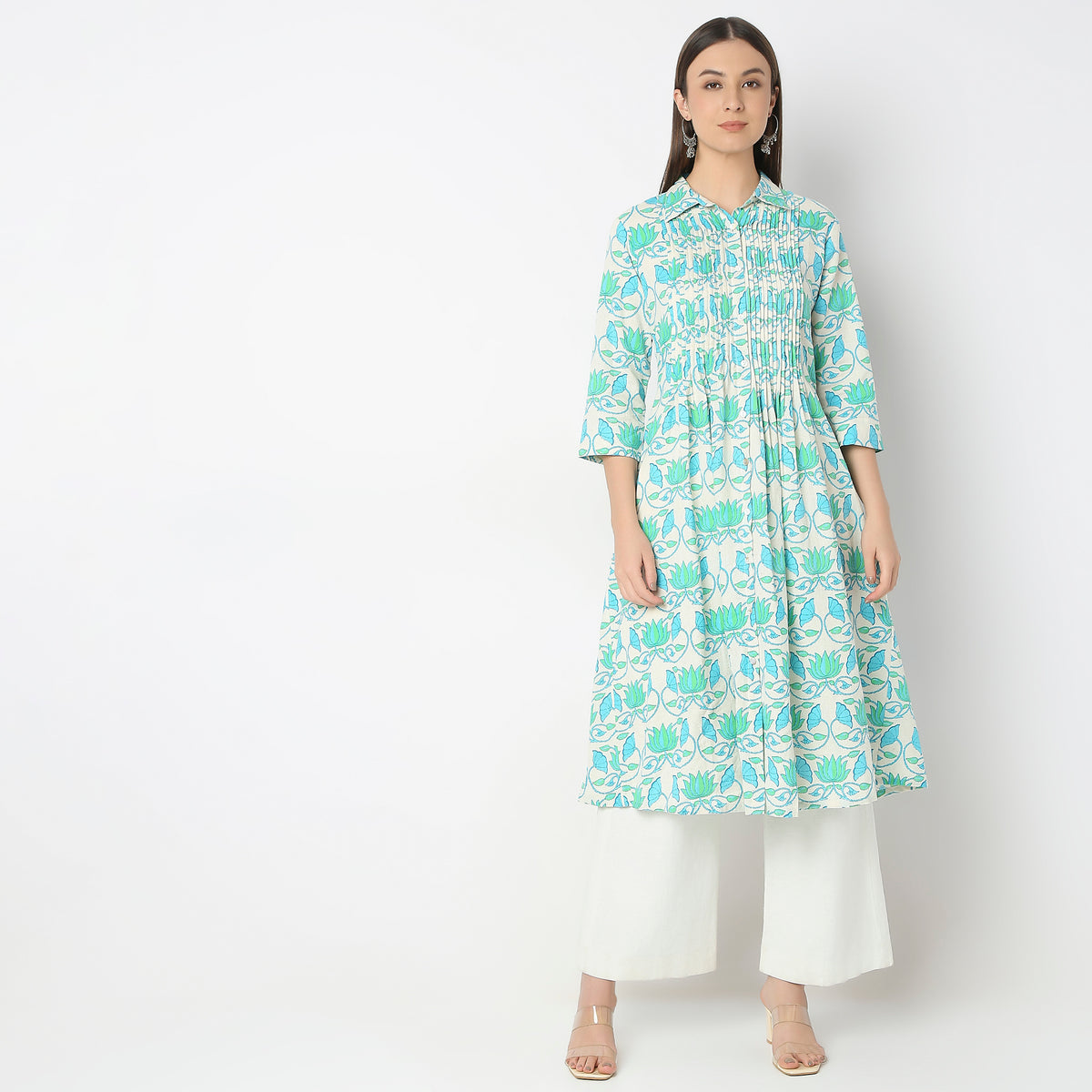 Flare Fit Printed Kurta