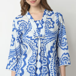 Flare Fit Printed Kurta