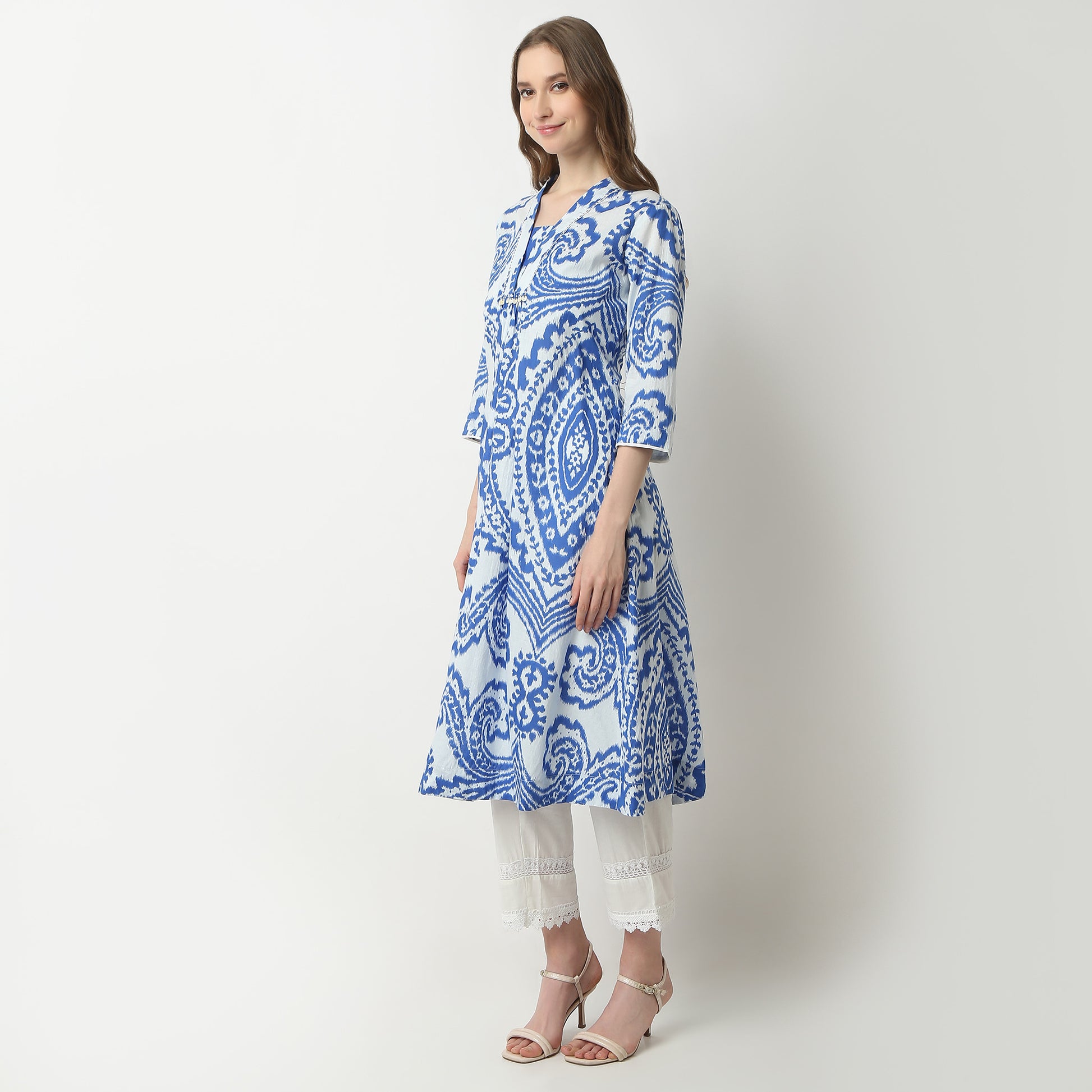 Flare Fit Printed Kurta