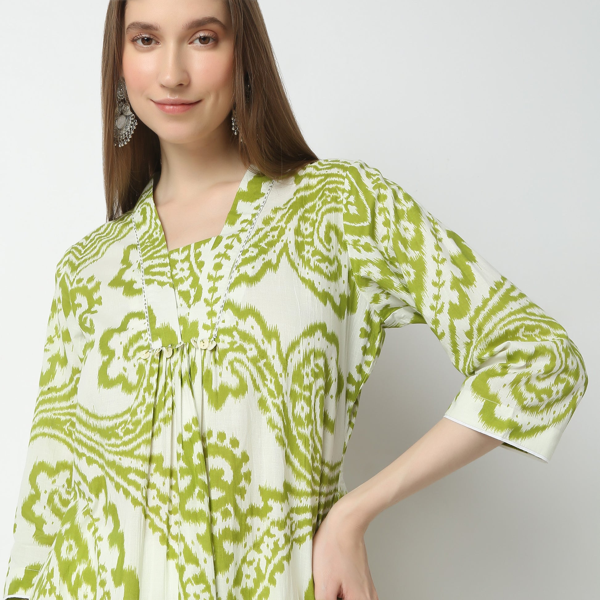 Flare Fit Printed Kurta