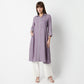 Flare Fit Embroidered Below Knee Kurta