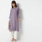 Flare Fit Embroidered Below Knee Kurta