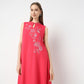 Flare Fit Embroidered Kurta