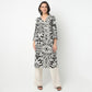 Flare Fit Printed V-Neck Kurta