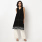 Buy Women Flare Fit Solid Sleeveless Kurta  - Style Union