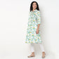 Cotton Printed Flared Kurta