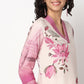 Buy Women Straight Fit Printed Three-Fourth Sleeve Kurta  - Style Union