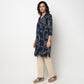 Buy Women Straight Fit Printed Three-Fourth Sleeve Kurta  - Style Union