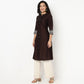 A-Line Embroidered Flared Kurta