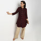 Buy Women Straight Fit Solid Three-Fourth Sleeve Kurta  - Style Union