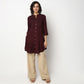 Buy Women Straight Fit Solid Three-Fourth Sleeve Kurta  - Style Union