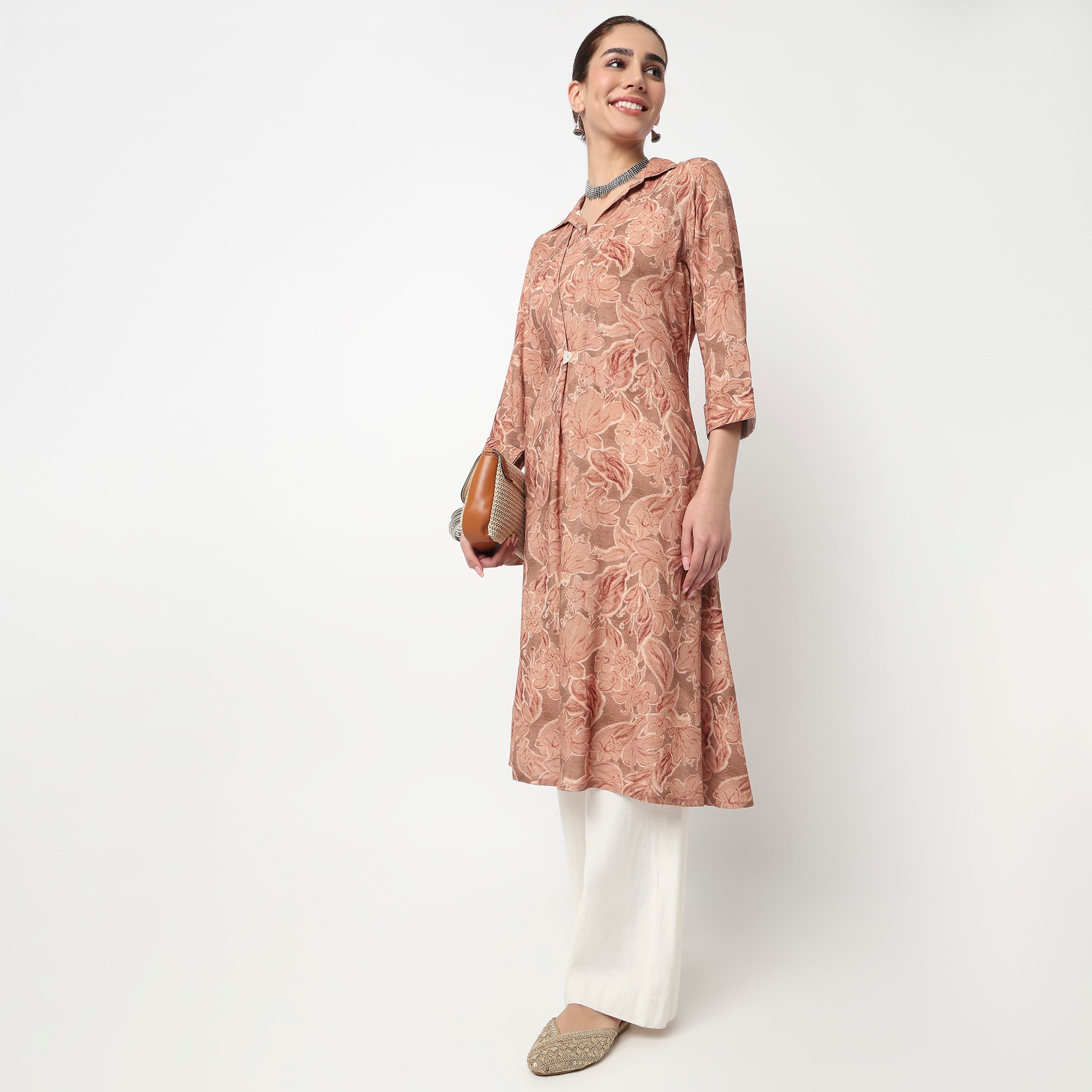 Printed A-Line Kurta