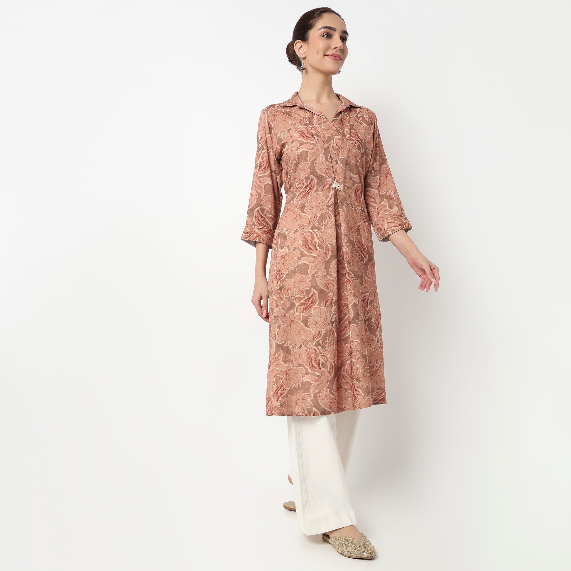 Printed A-Line Kurta