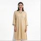 V-Neck A-Line Straight Kurta