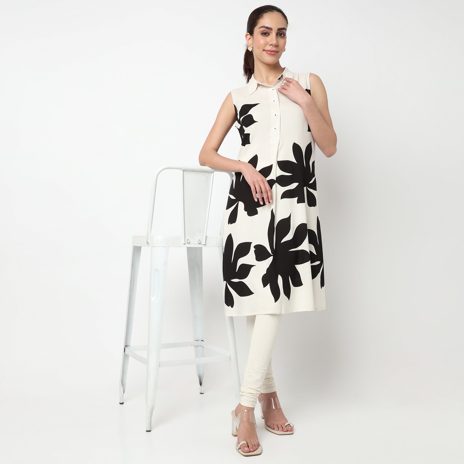 Printed A-Line Kurta