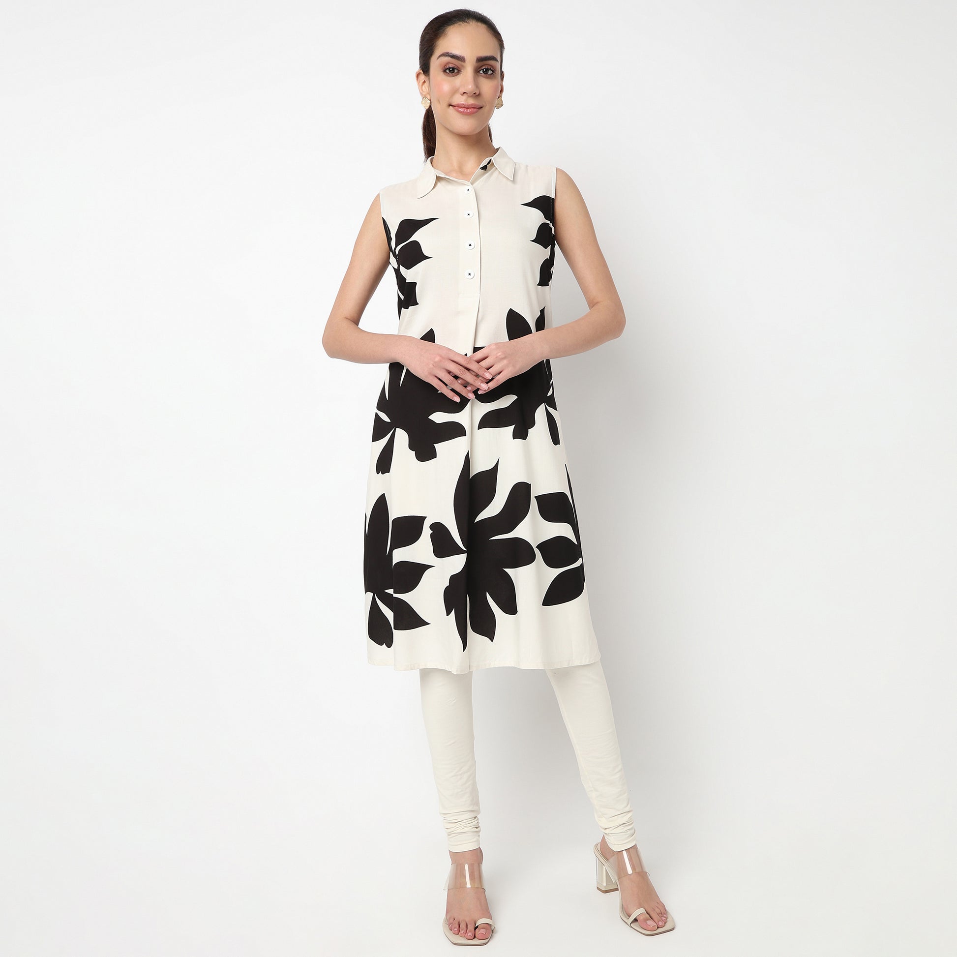 Printed A-Line Kurta