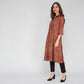 Printed Collar A-Line Flared Kurta