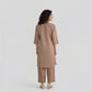 Polyester Solid Three-Fourth Sleeve Kurta