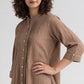 Polyester Solid Three-Fourth Sleeve Kurta
