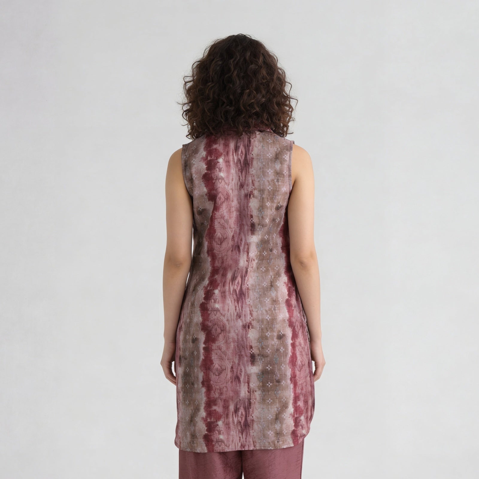 Printed Collar A-Line Kurta