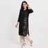 Solid Shirt Collar Straight Kurta