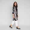 Rayon Printed Three-Fourth Sleeve Kurta