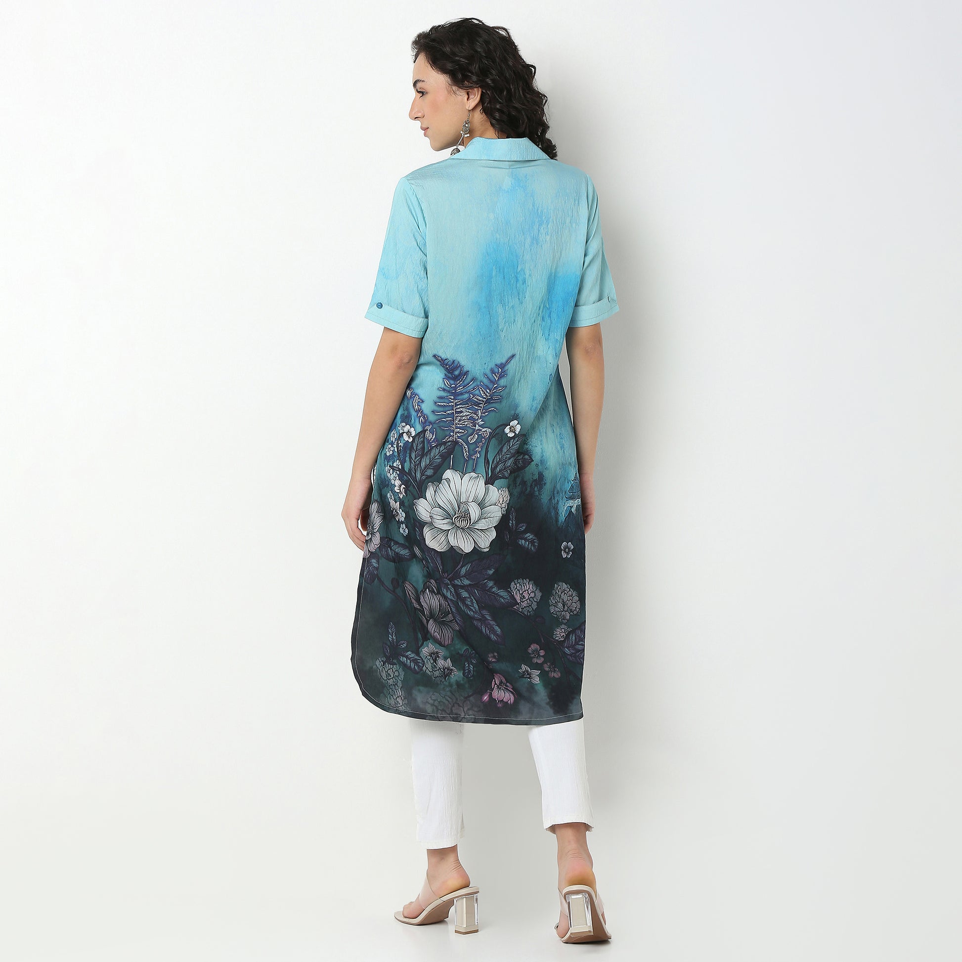 Printed Viscose Nylon Kurta
