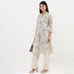 Woven Printed Straight Kurta