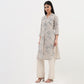 Woven Printed Straight Kurta