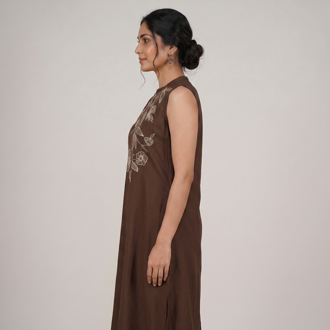 Embroidered A-Line Kurta