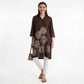 Printed V-Neck Straight Kurta