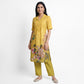 Printed Shirt Collar Kurta