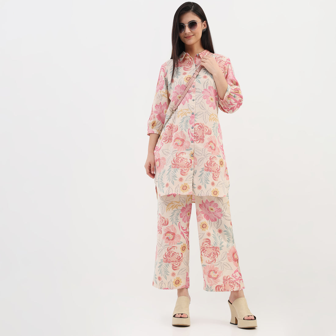 Woven Printed Straight Kurta