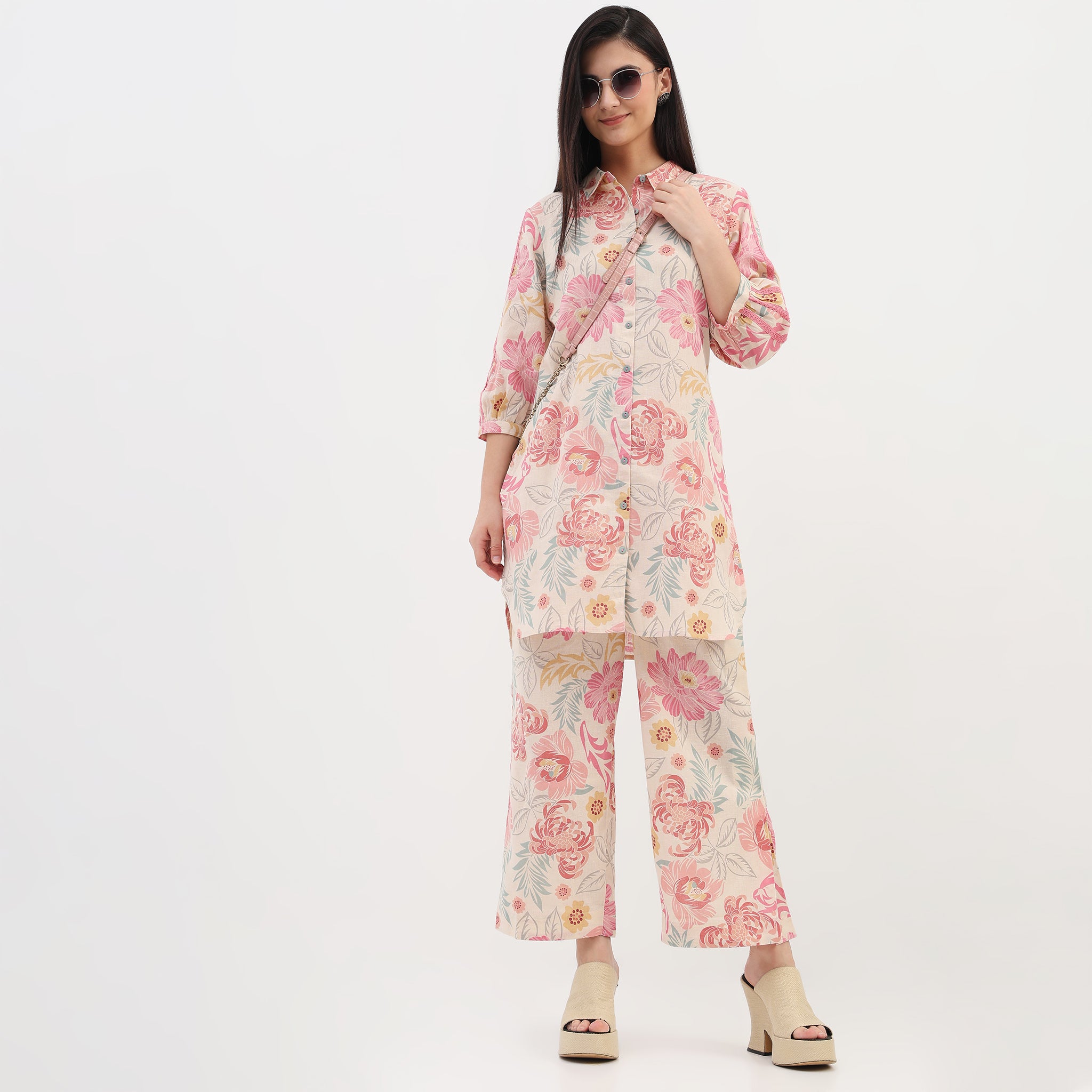 Woven Printed Straight Kurta