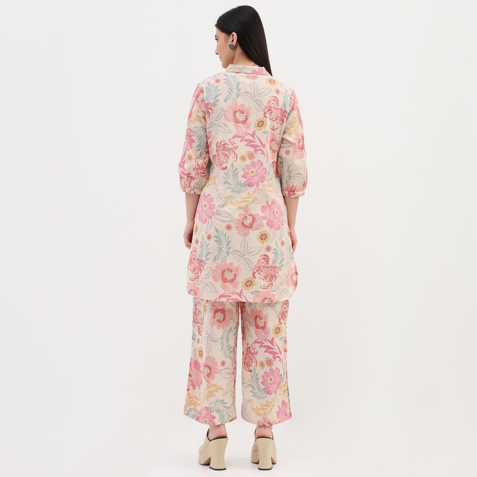 Woven Printed Straight Kurta