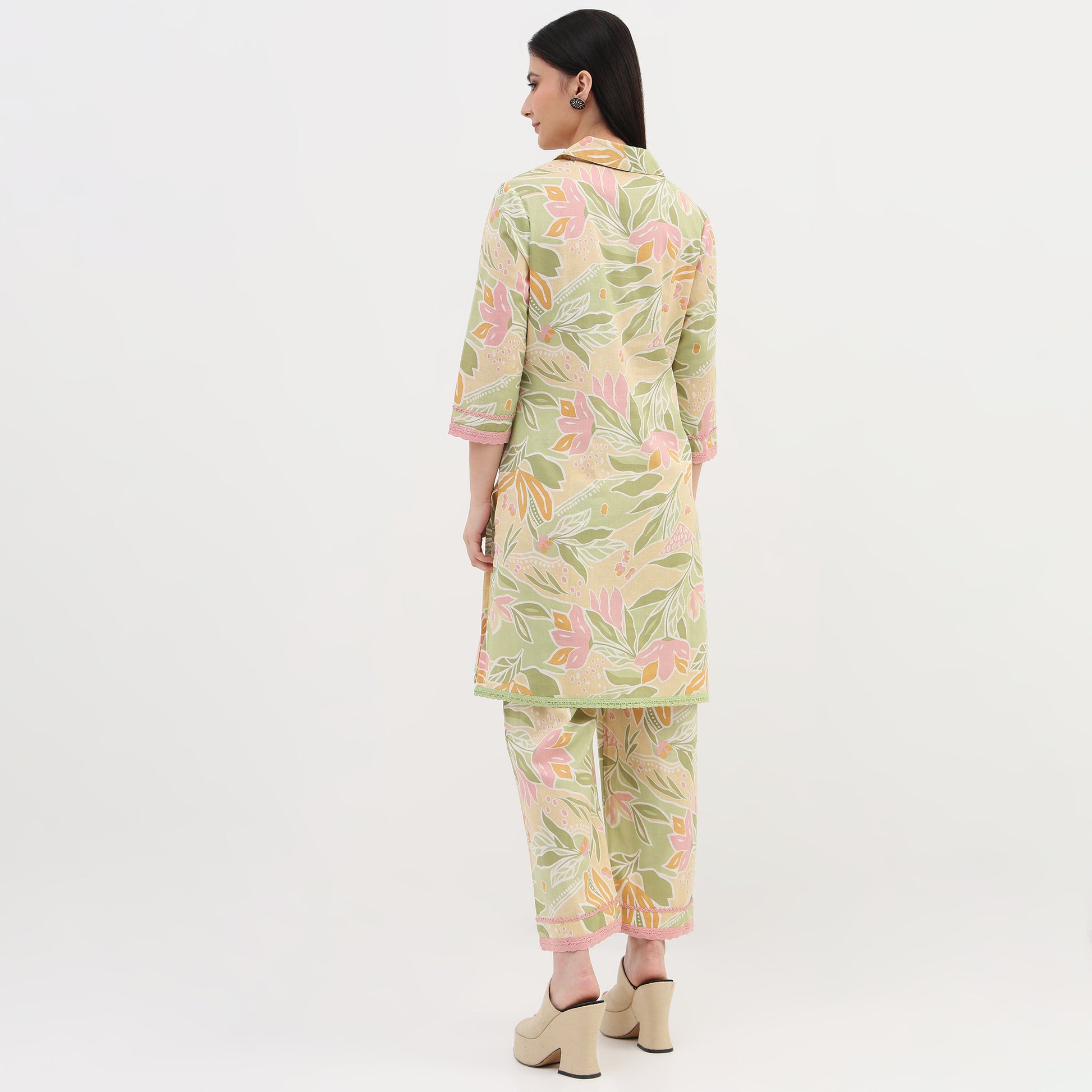 Woven Printed Straight Kurta