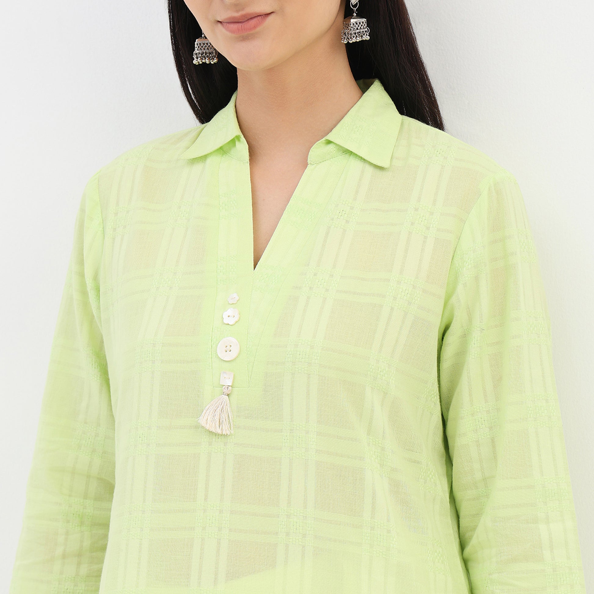 Cotton Woven Straight Kurta