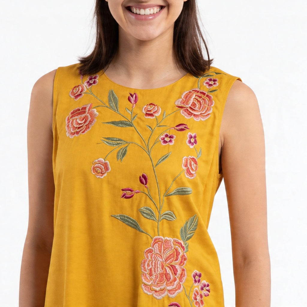 Embroidered Straight Kurta