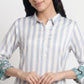 Printed Shirt Collar Kurta