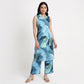 Printed Shirt Collar Kurta