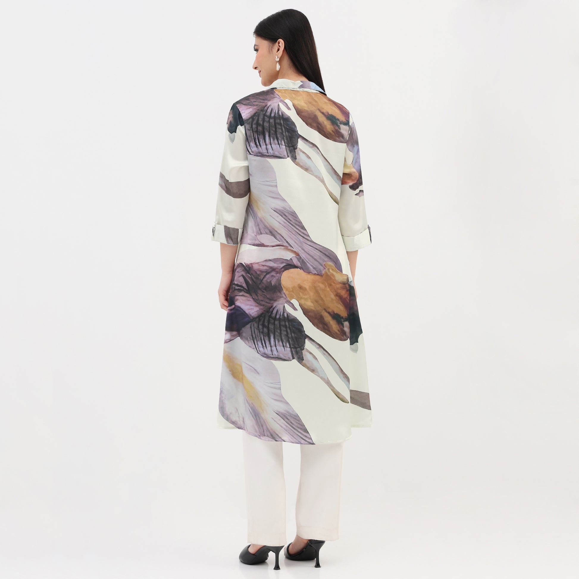 Woven Printed A-Line Kurta