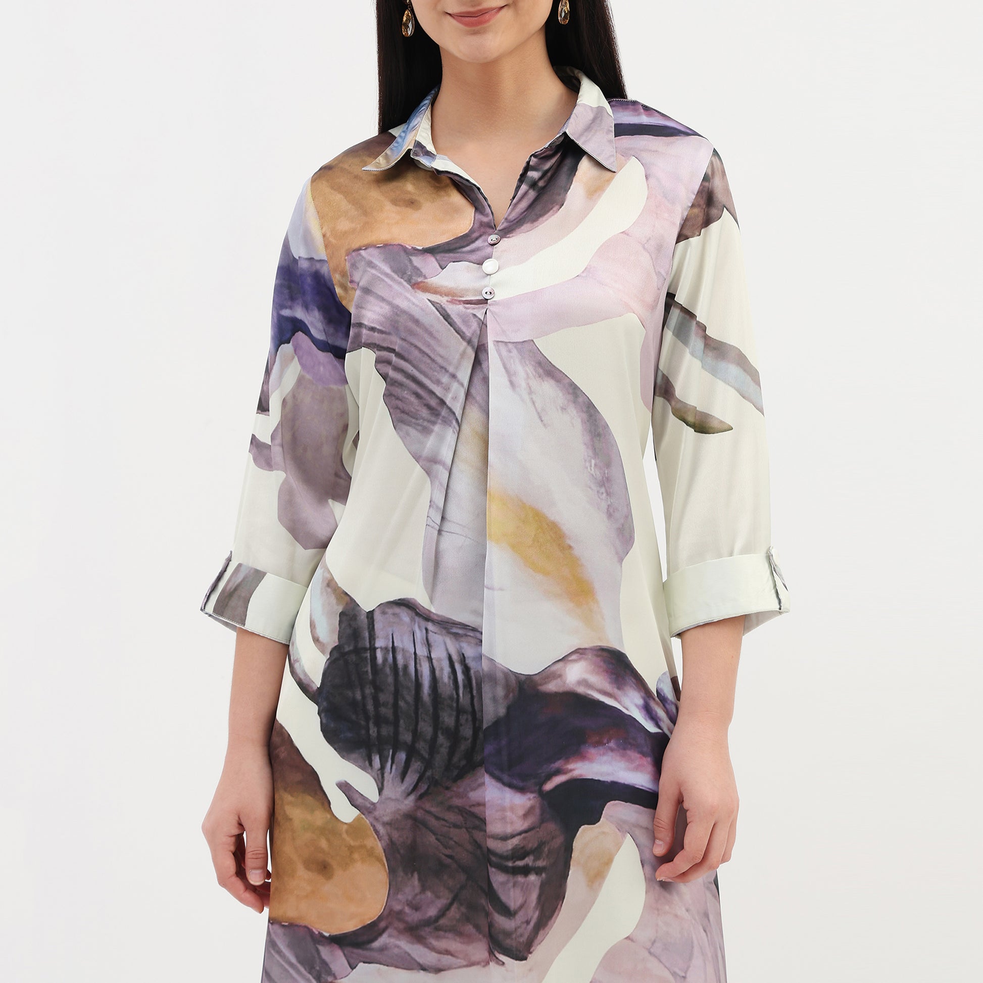 Woven Printed A-Line Kurta