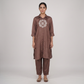 Motifs Knee Length Straight Kurta