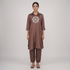 Motifs Knee Length Straight Kurta