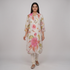 Printed V-Neck Straight Kurta