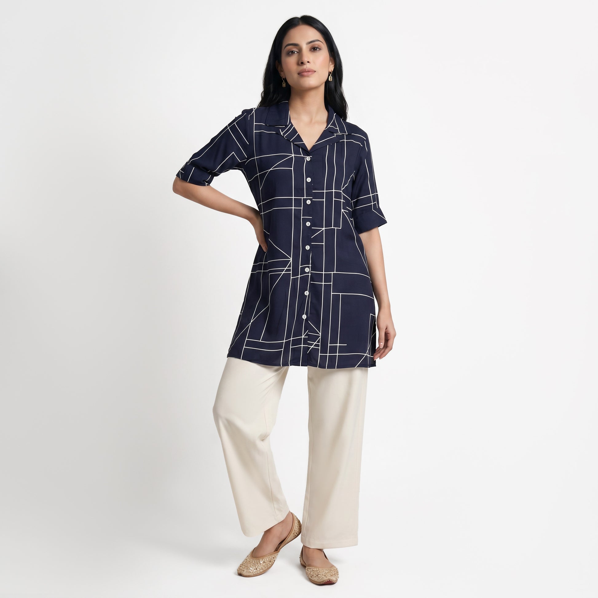 Printed Flared Kurta