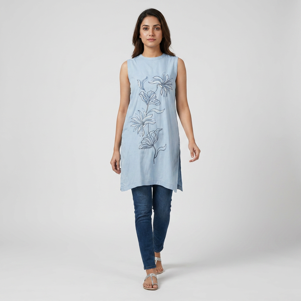 Embroidered Straight Kurta