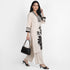 Printed V-Neck Straight Kurta
