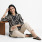 Printed Shirt Collar Kurta
