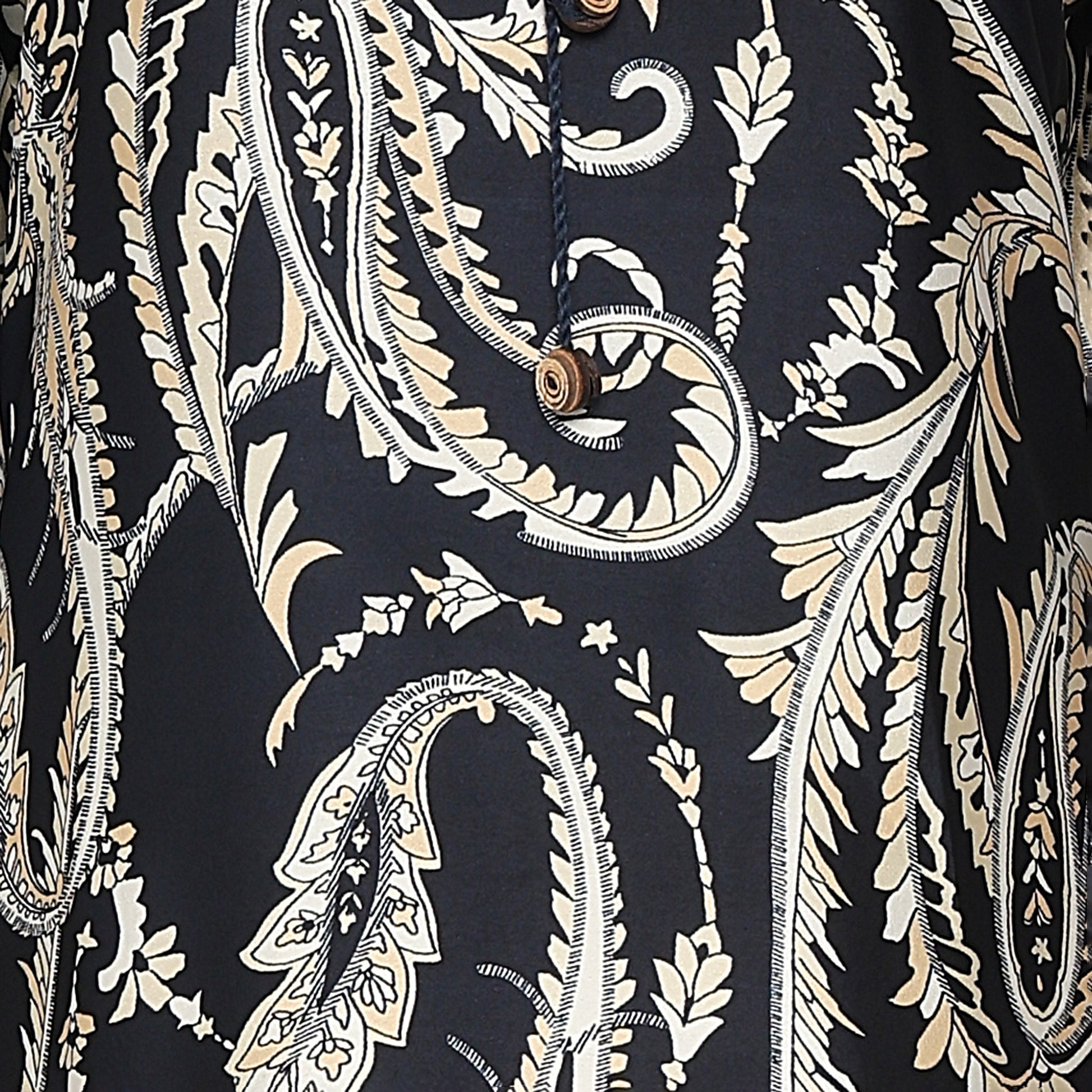 Printed Shirt Collar Kurta